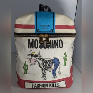 Moschino | Bags | Moschino Jeremy Scott Cigarette Box Cow Backpack